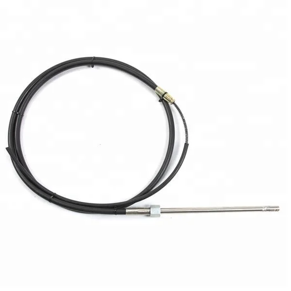 Boat steering cable for outboard boat motor