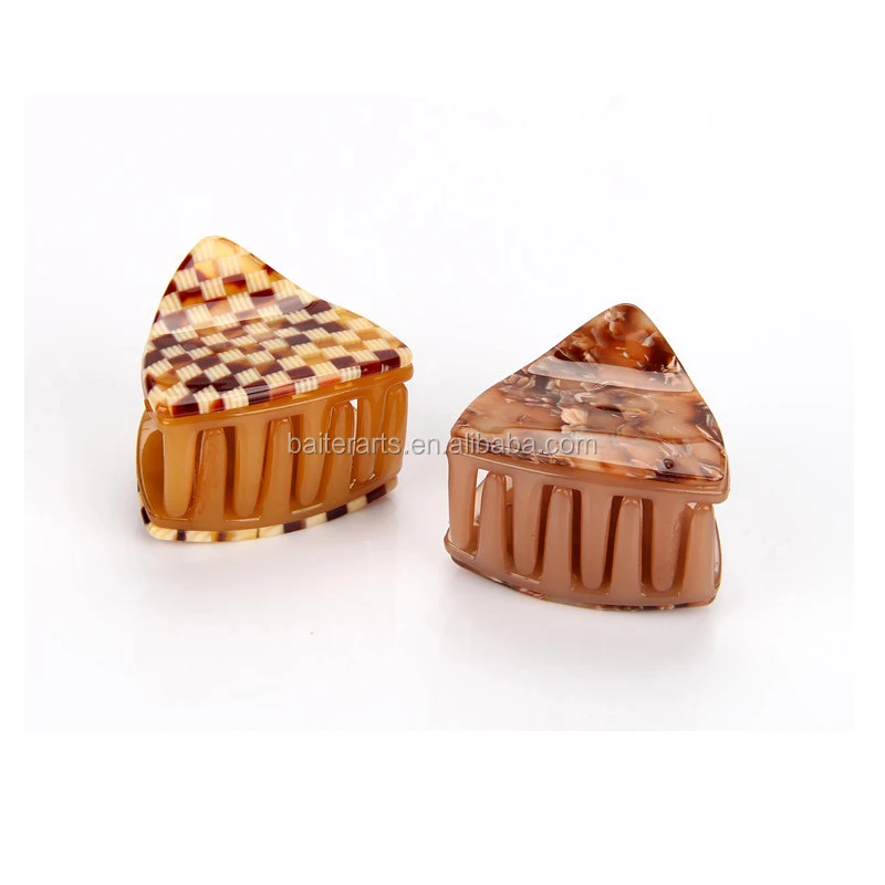 Top Selling Cute Hair Accessories Acrylic Cellulose Acetate Small Size Hair Claw Clip For Ladies