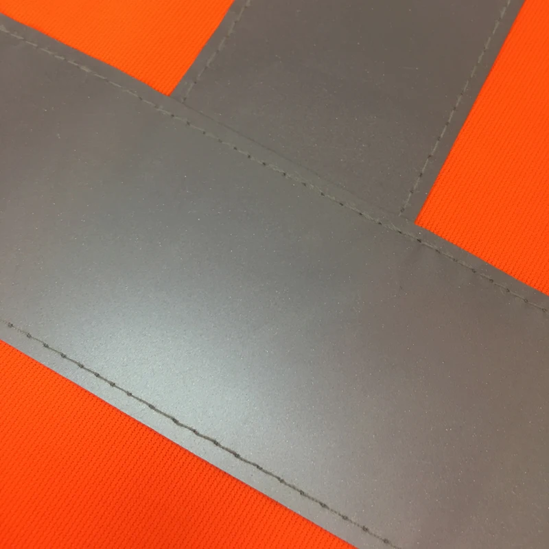 HCLITE 100% EN20471 Polyester Grey Vinyl Fabric Reflective Stripes for clothing