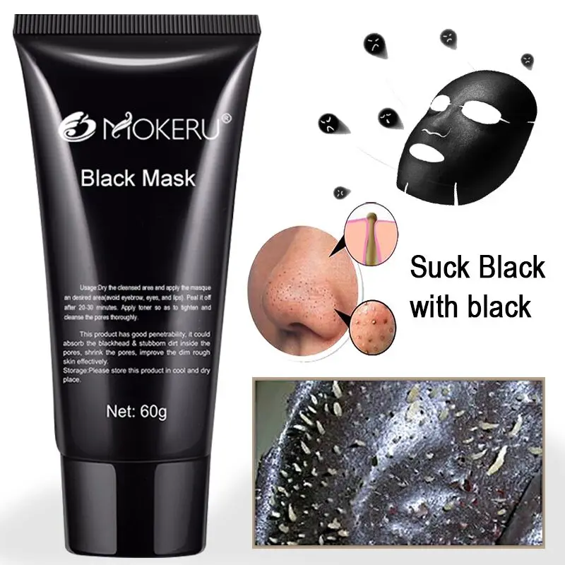MSDS Mokeru 60g Facial Mask Mud Collagen Deep Cleansing Remove  Blackhead Mask privatel label 60ml