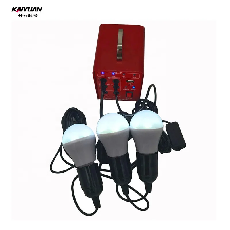 Mini home solar power system generator battery storage