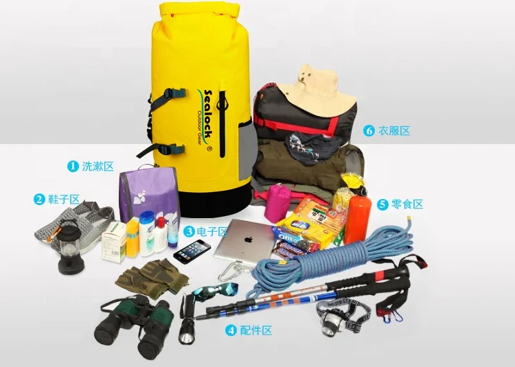 Dry Bag Tube Bag for Kayaking Sealock Colorful Hot Sale Waterproof Outdoor Gear Water Bag & Water Bladder Foldable Portable OEM