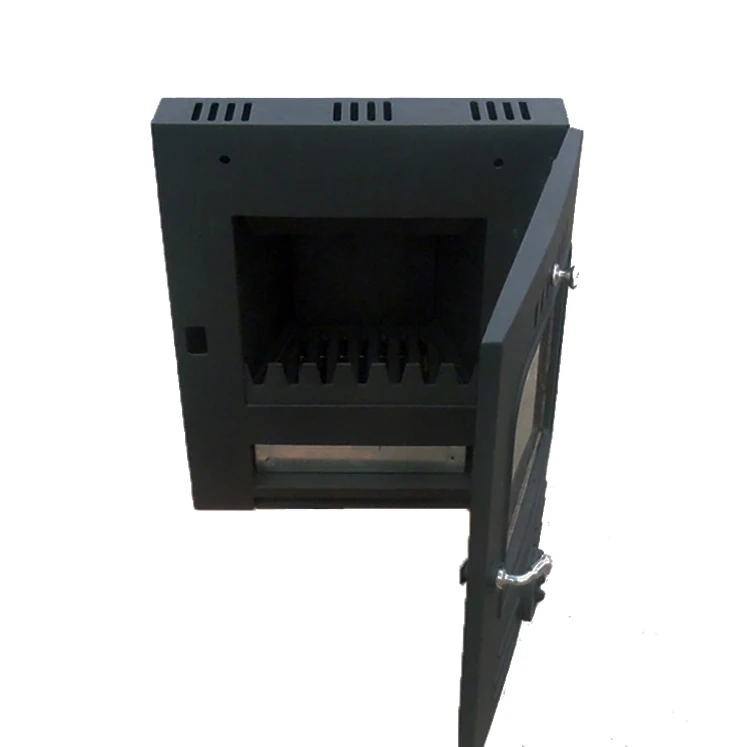
High Chrome Internal Castings And Polished Stainless Steel Fittings Insert Installation Type Wood Stove 
