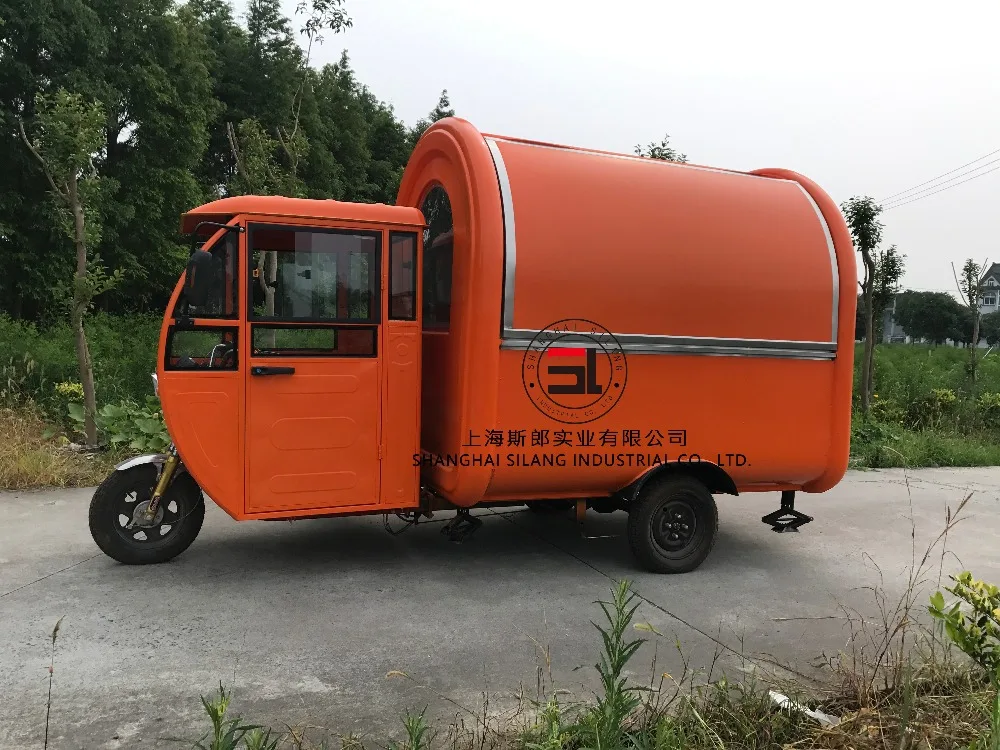 Electric tricycle food cart vending mobile food cart/Hot dog vending truck for ice cream
