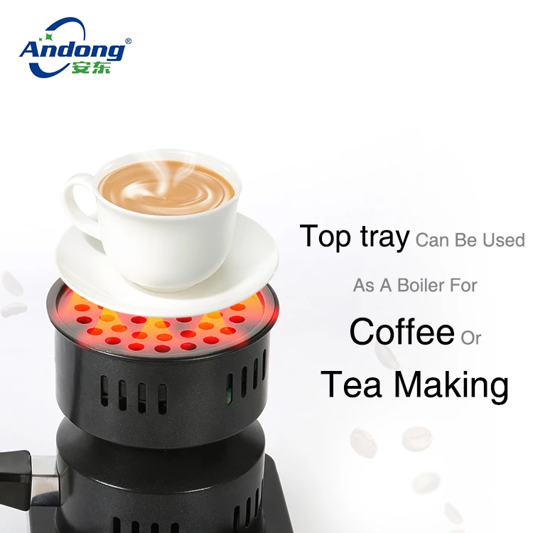 Andong top quality new design portable with coil hot plate hookah shisha charcoal burner