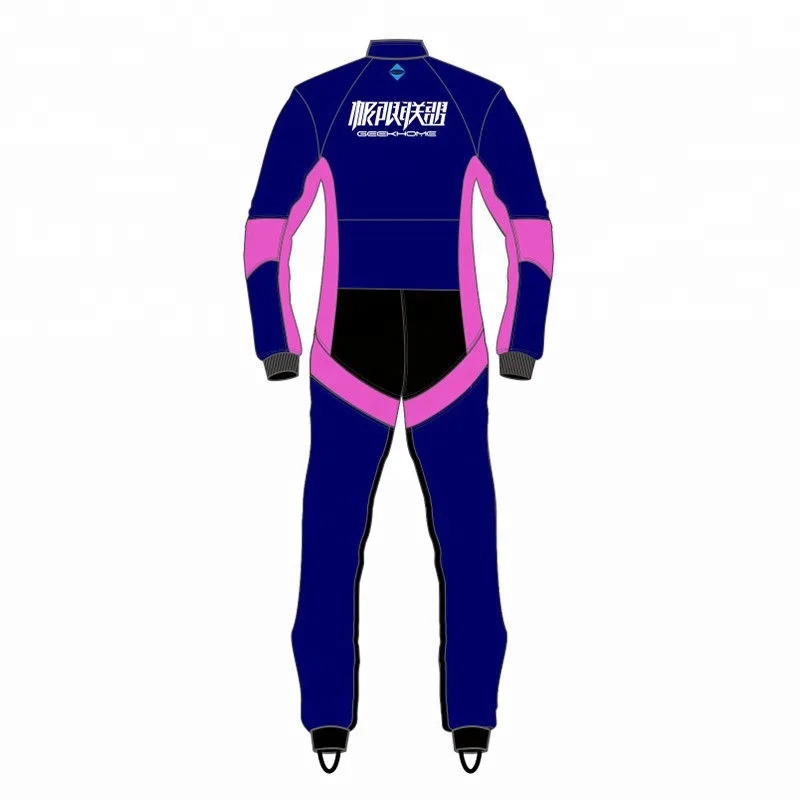 Skydiving Free Fly Suit Skydive Jumpsuit Black Red