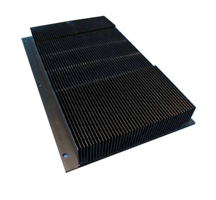 250mm Large Aluminum Extrusion Heatsink with Black Anodizing