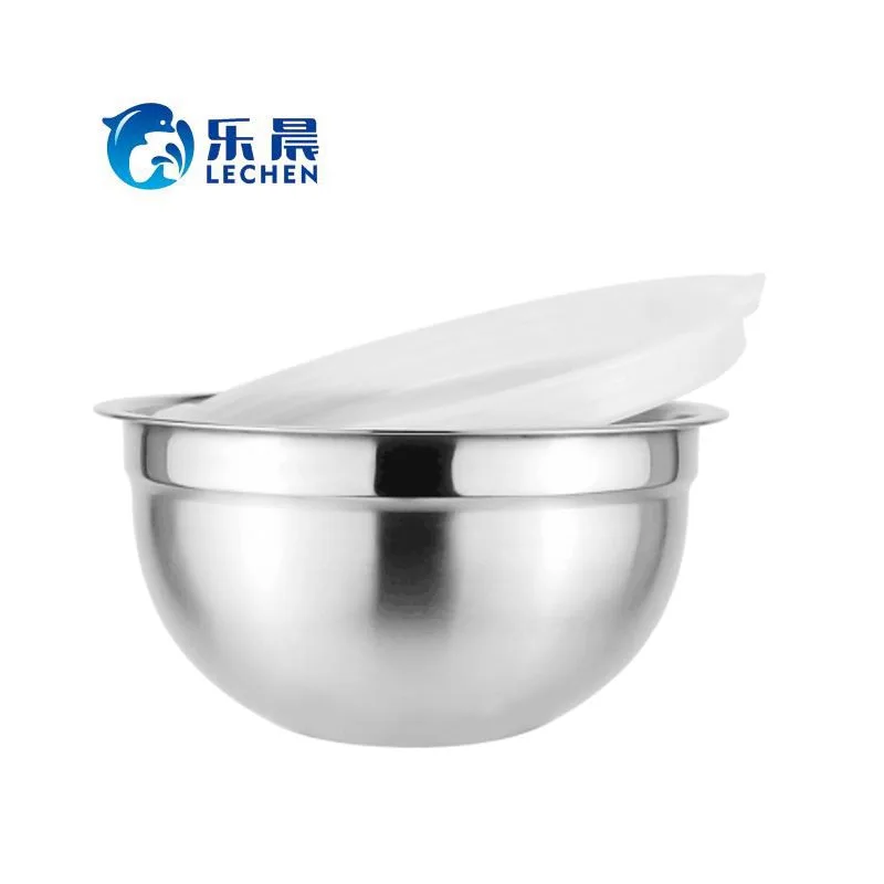 Stainless Steel Kitchen Utensils  Salad personalized Mixing Bowl With Gel Bottom