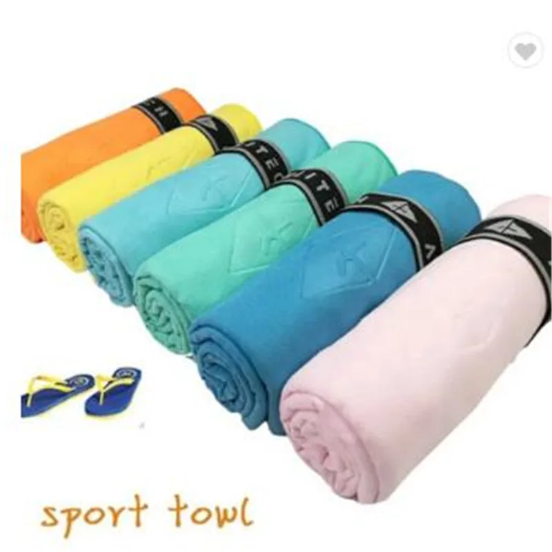 China Products Cheap Custom Logo Customized Sports Travel Suede Personalized Microfiber Gym Towel With Pocket
