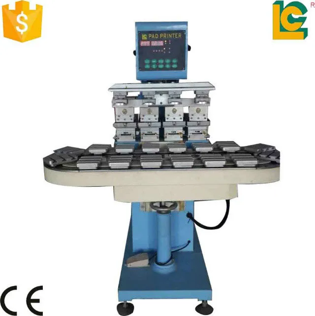 4 Color Tampografia Pad Printing Machine for Toy Golf Ball Plastic Product Tampo Printing Machine