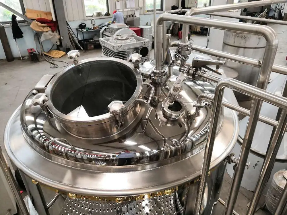 China Tonsen 100 litre beer brewery brewhouse system with mash lauter boiler