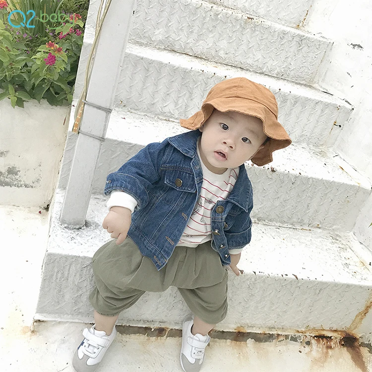 Q2-baby оптовая продажа; Одежда для малышей с животным узором; Джинсовое пальто