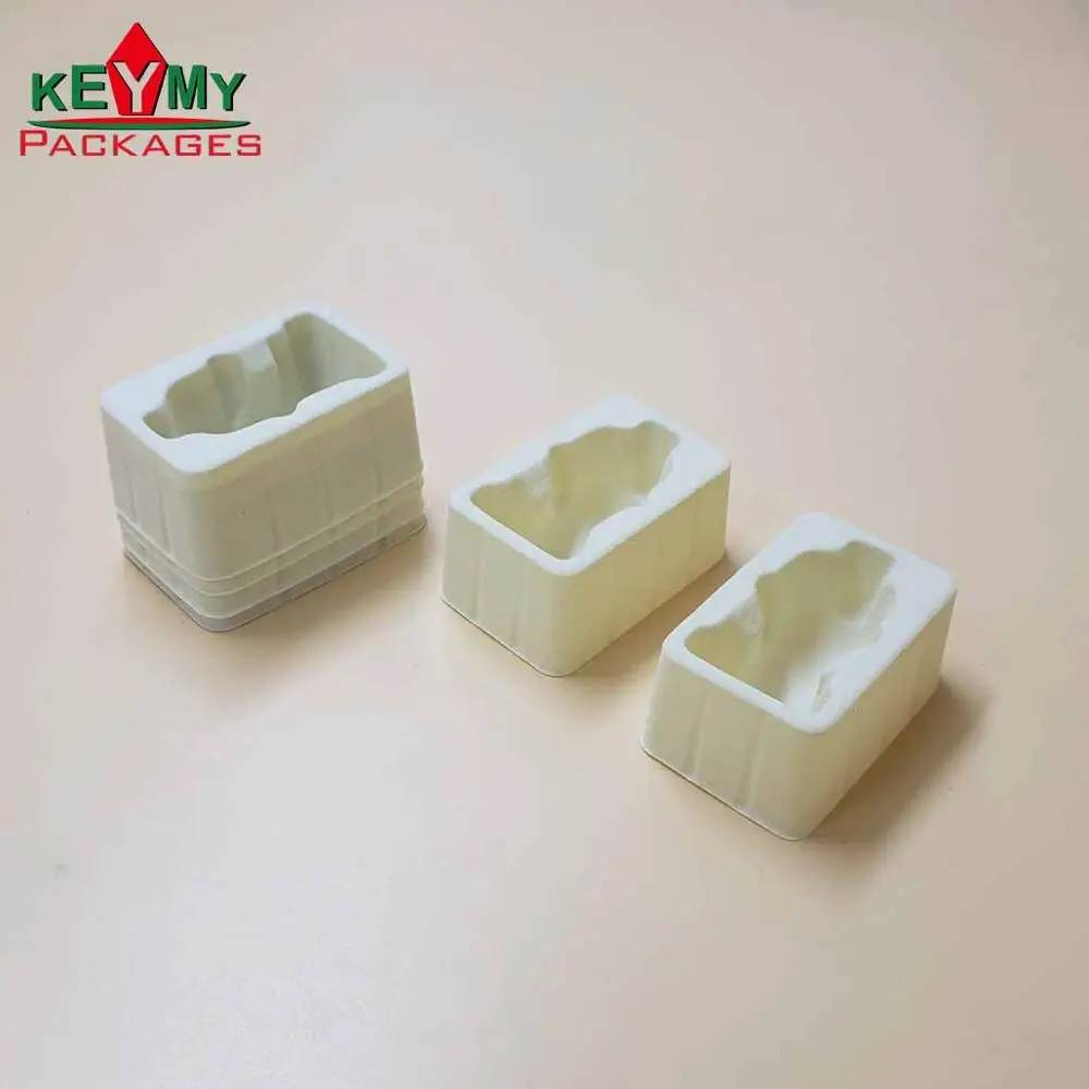 
customize environmental flocked blister tray for charger packing 
