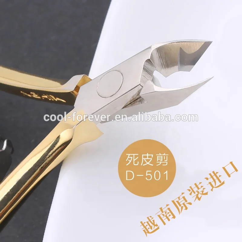 Professional golden color best Vietnam nghia cuticle nail nipper