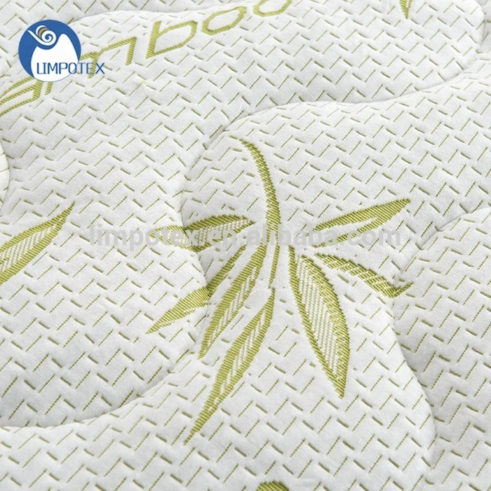 Bamboo fiber waterproof quilted mattress protector mattress pad for home
