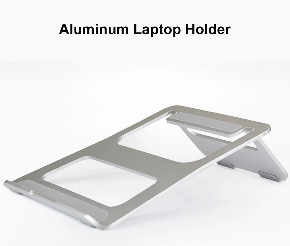 Portable folding flexible aluminium laptop stand holder