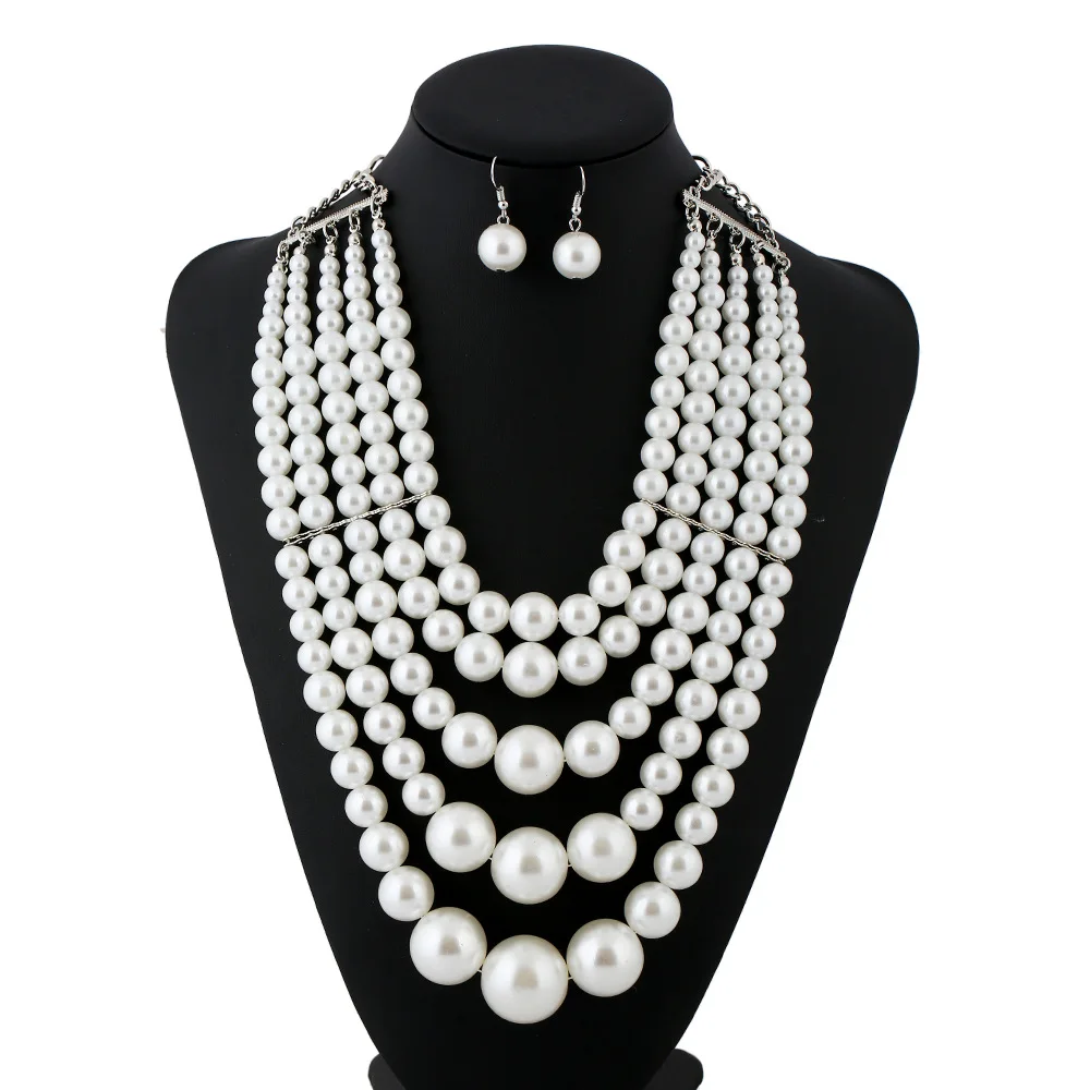 Yiwu market wholesale stock chinese pearl necklace