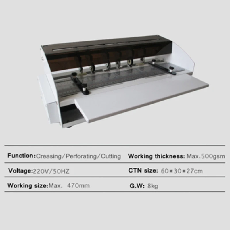 
Automatic paper creasing machine, paper cutting machine, paper perforating machine 