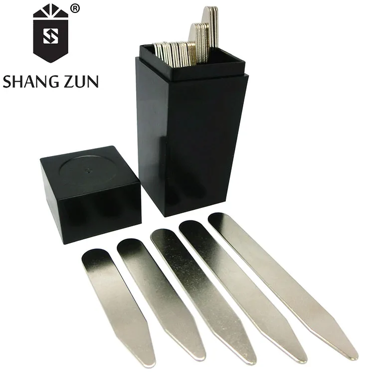 
Wholesale manufacturers 40 PCS stainless steel collar stays matt metal collar inserts personalized shirt collar supports 