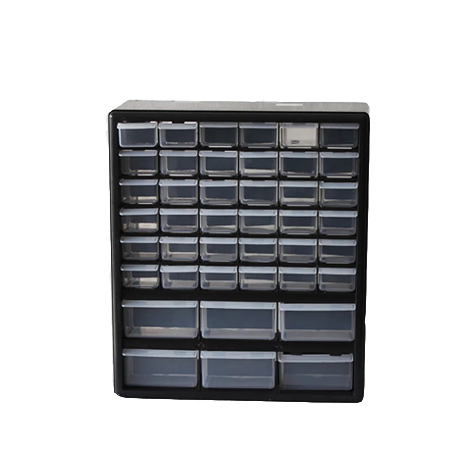 High Quality Toolbox Plastic Cabinet Multi-grid Drawer type Storage Box Tool Case Components Box Building Blocks Parts Box