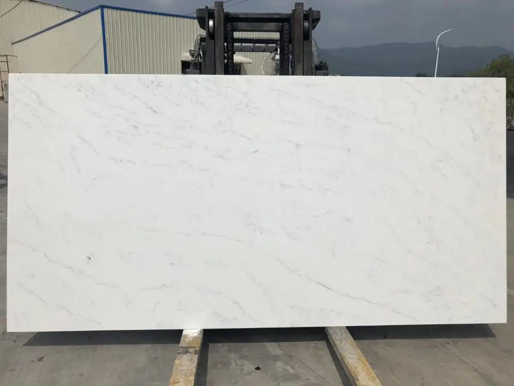 
Discount White Quartz Countertop with Grey Veins Stone Benchtop 