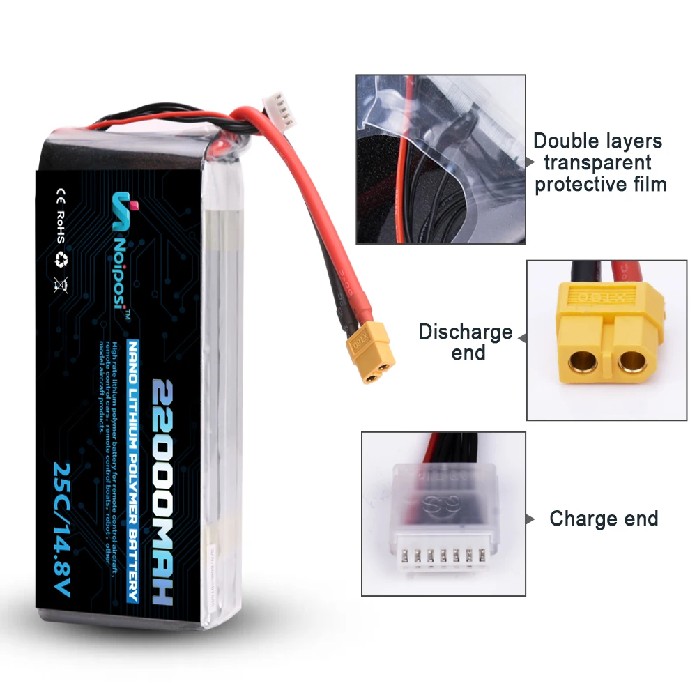 Оптовая продажа 4s 22000 mah 14 8 v 25c rc lipo литиевая батарея Китай