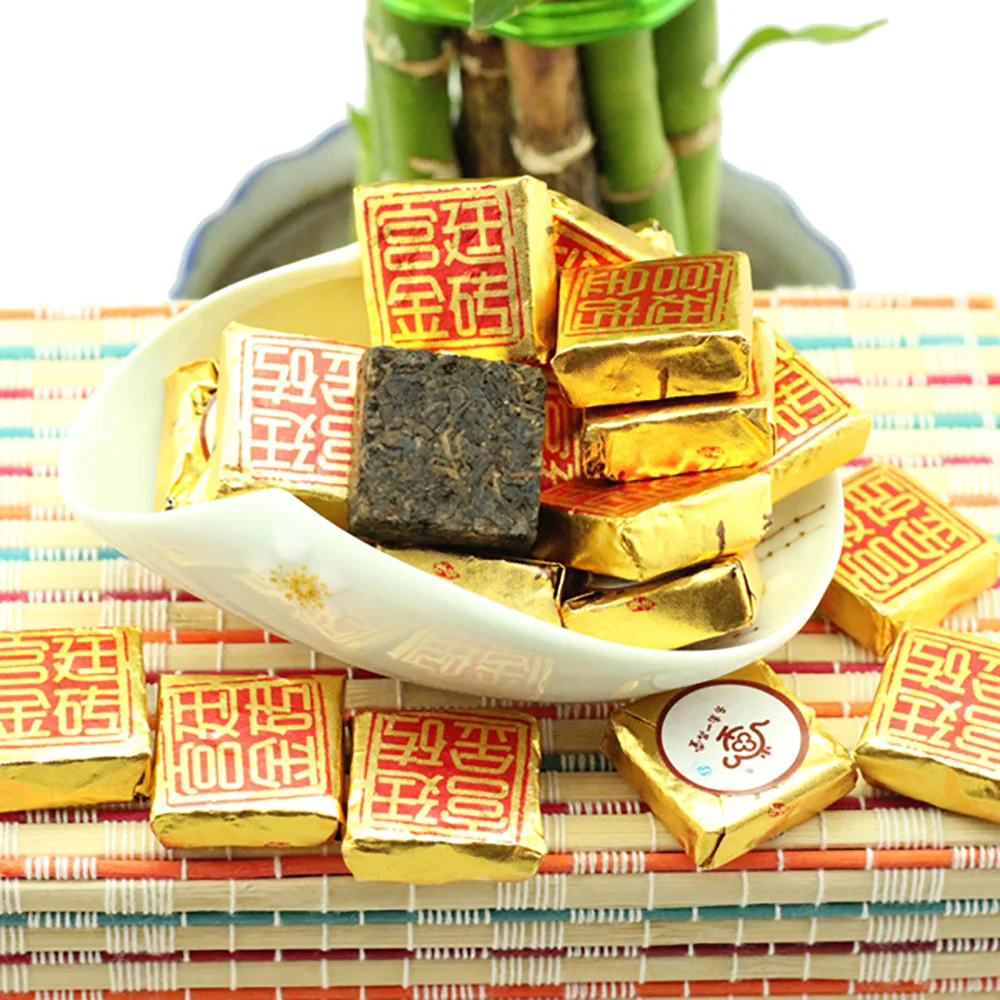 
Chinese puer tea weight loss 8 to 10g tea square puer tea 