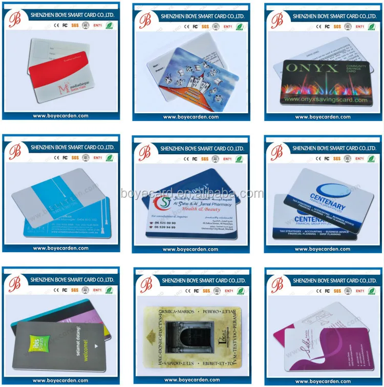 30 mil PVC Plastic Card Gloss UV Rounded Corners PVC White Plastic Full Color Bleed Printing on Both Sides