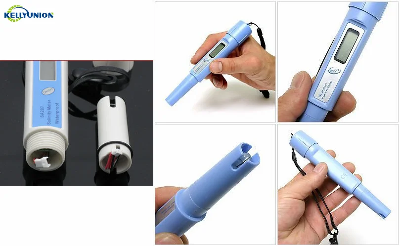 Hot Portable Pen Type Salt Meter Water Quality Salt Tester Digital Salinometer Waterproof