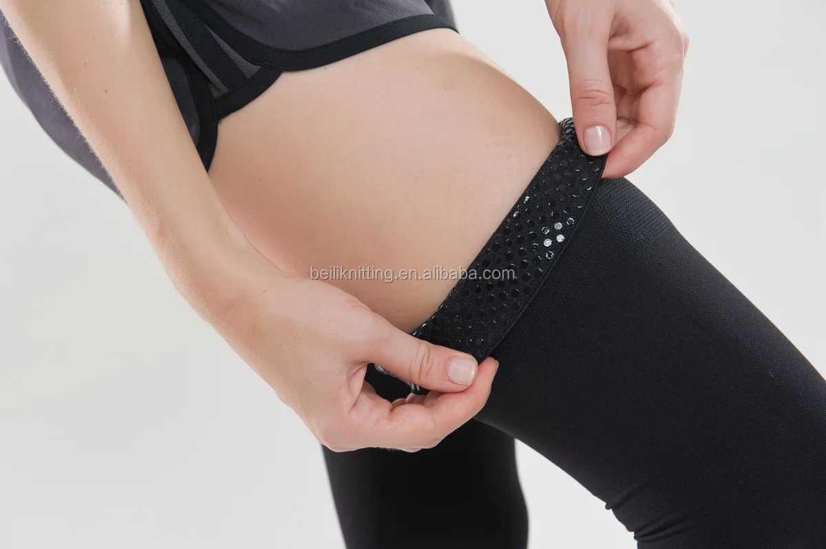 High-elastic Medical grade Thigh high compression stockings hot selling