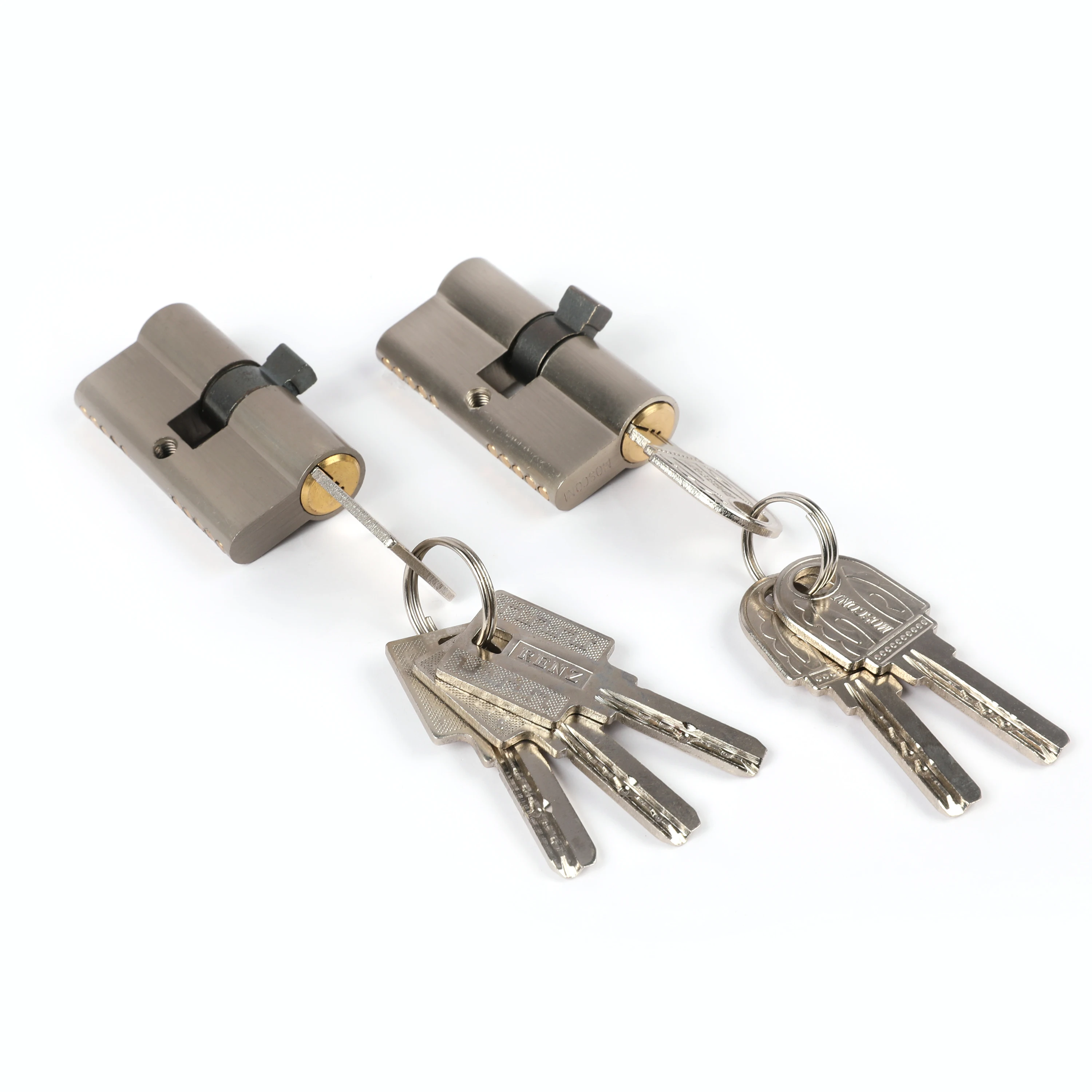 custom 60mm lock cylinder factory zinc case brass core computer key cylinder