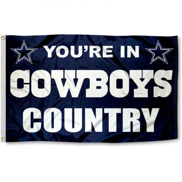 
China High quality custom design fabric Double-sided dallas cowboys flag 