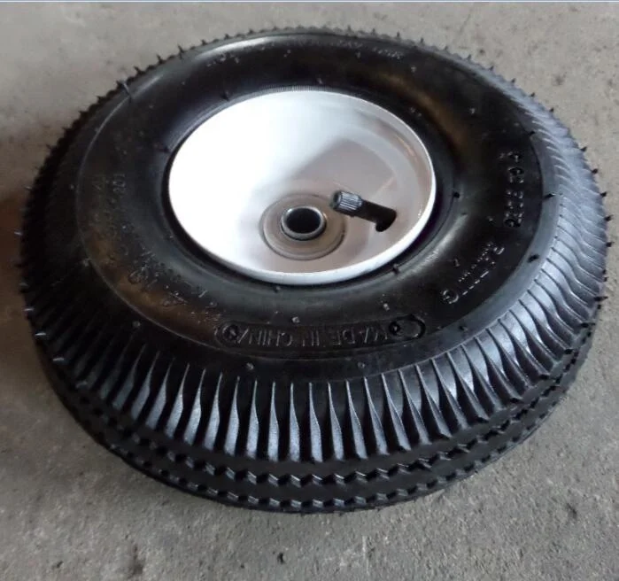 
4.10/3.50-4 pneumatic wheel ,10 inch rubber wheel ,hand trolley wheels 