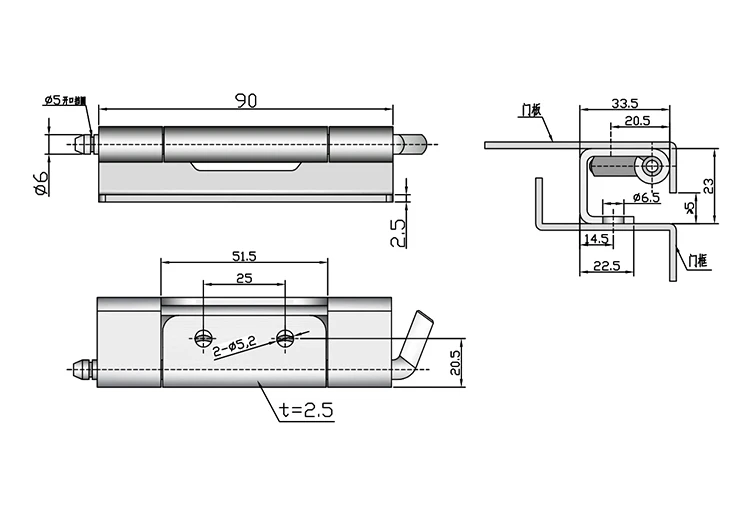 stainless steel security concealed folding door locking furniture hinge types
