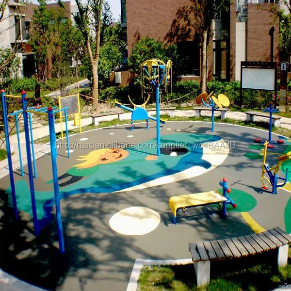 Epdm гранулированный резиновые полы игры на свежем воздухе двор коврики FN-E-15102701