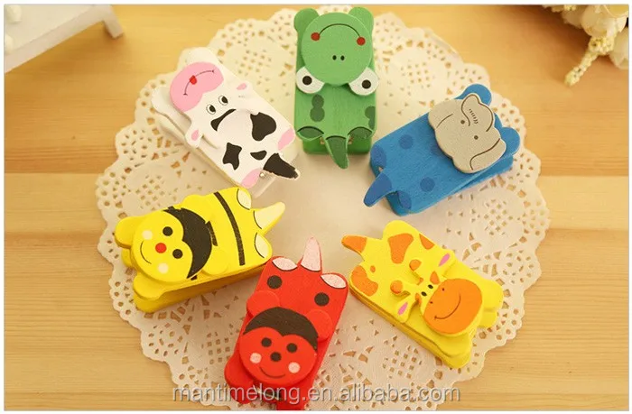 Cartoon mini funny stapler mini stapler wooden stapler