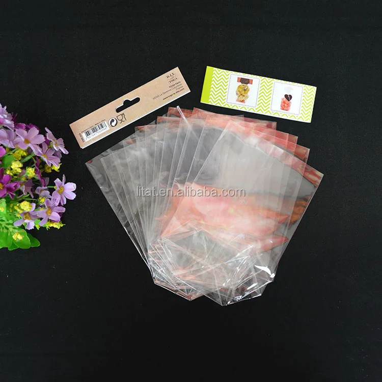 2020 wholesale customized self seal adhesive opp cello bags