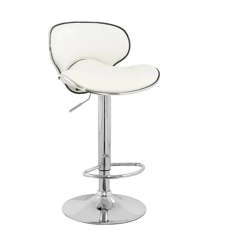 
Modern Airlift Adjustable Swivel Barstool Counter Height Fabric Swivel Bar Stools Chairs 