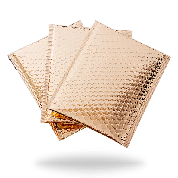 
Wholesale light rose gold envelopes bubble bags for clothes 