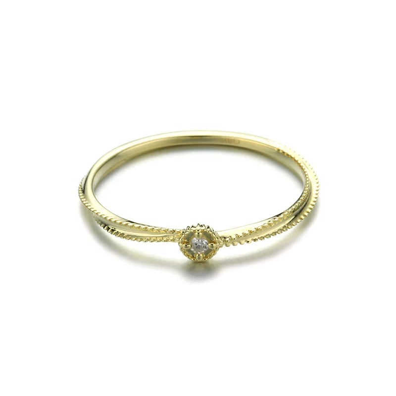 
Real Diamond 100% Authentic Solid 9K Yellow Women Jewelry Gold Ring Designs Available Fast Shipping 2pcs A Lot 