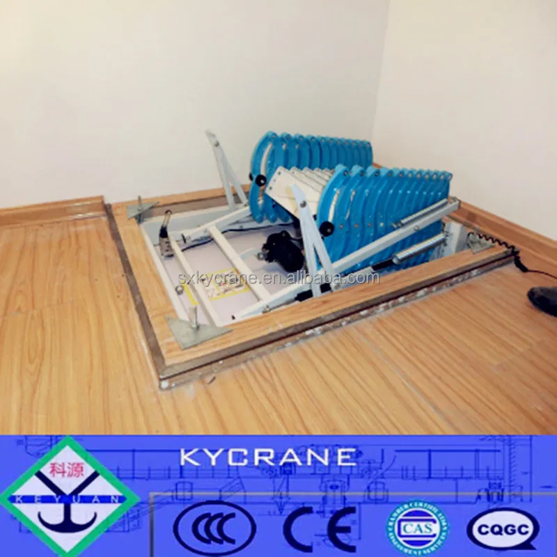 
Electric remote control aluminum loft ladder folding attic stairs 