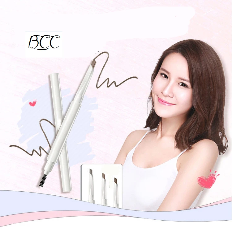 BCC High quality Makeup Brows Double heads automatic Eyebrow Pencil with Eye Brows Brush Waterproof and Long-lasting
