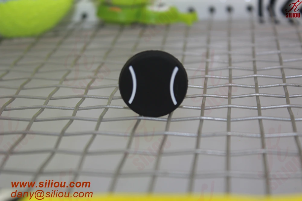 Factory whole sale customized silicone tennis string vibration dampener tennis sport accessory