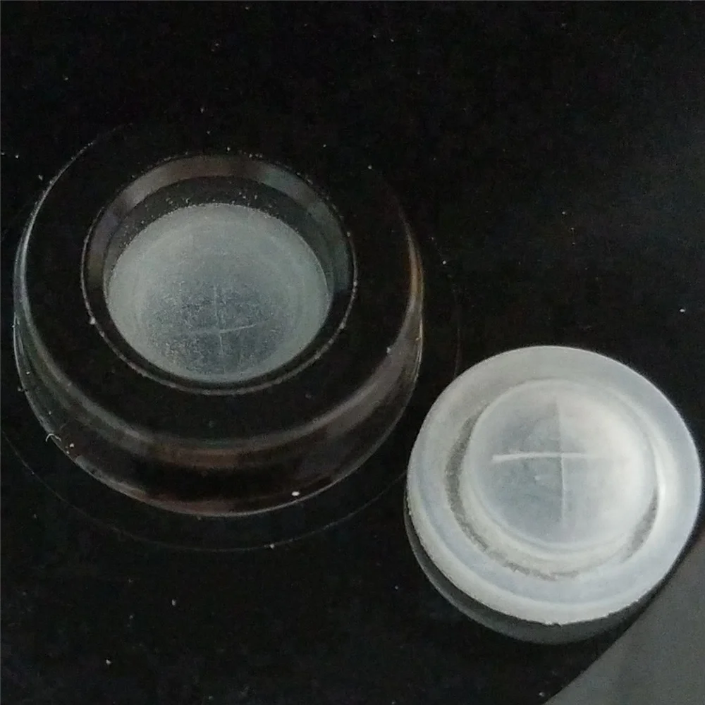 Food grade liquid injection molding system silicone non-return valves with cross slit, 9.8mm non-return cross slit valves