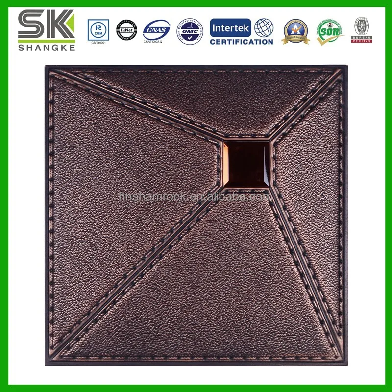 Embossed Faux Leather PU Foam Panel