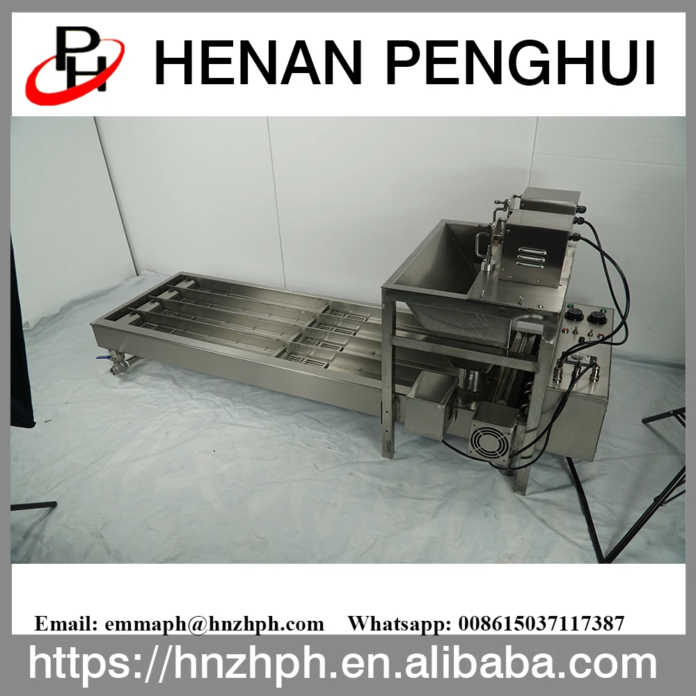 
Commercial gas four lines baked yeast cake donut ball making machine 