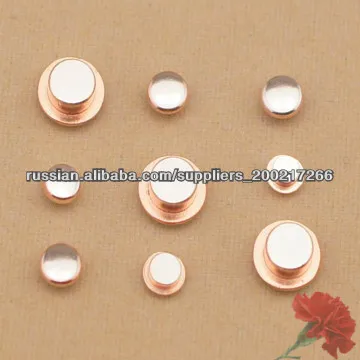 Серебряный медных сплавов электрические контакты для djustable биметаллического термостата