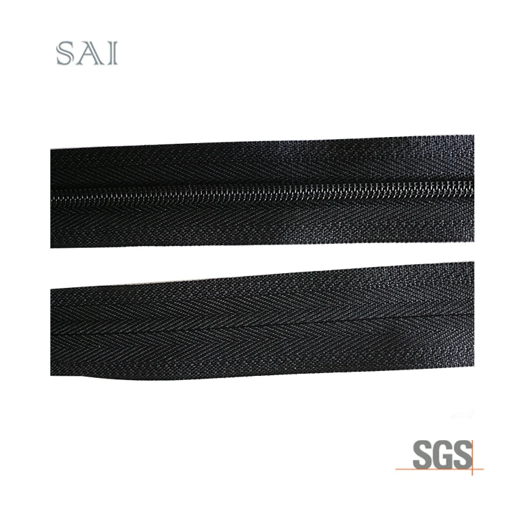 3# decorative slider/puller auto lock zipper closed end  Invisible nylon zipper