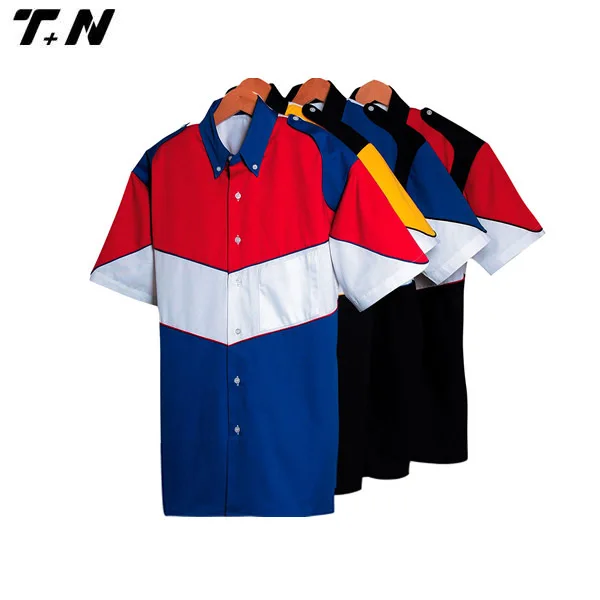 Motor racing button shirts wholesale