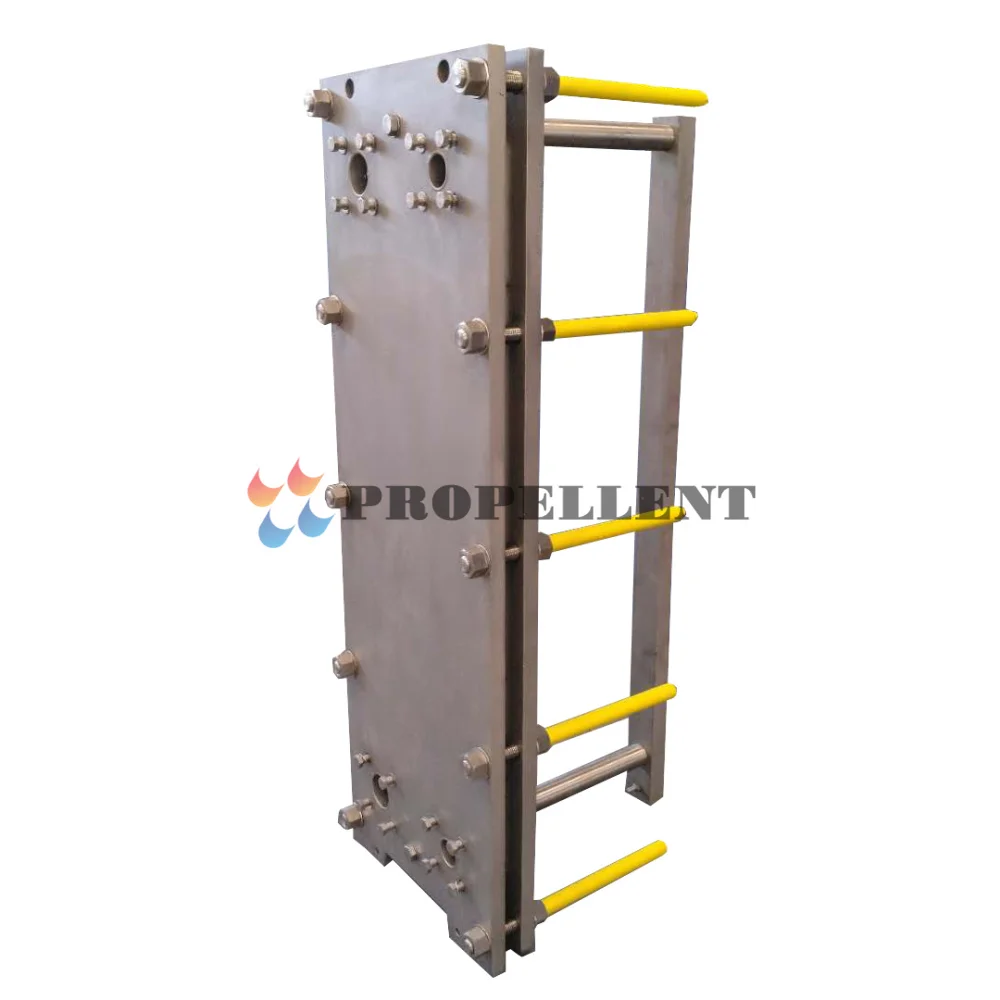 Hastelloy plate heat exchanger for Sodium Hydroxide NaOH